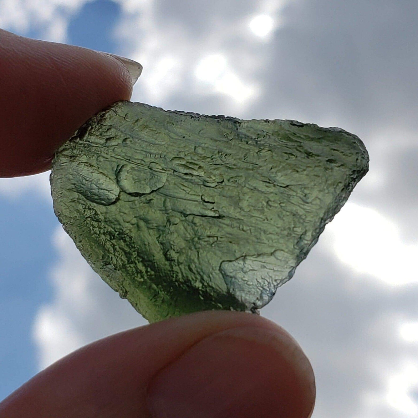  Authentic Moldavite | 7.18 Grams 35.9 Ct. | Impactite Melt Glass | Chlum Region, Czech Republic | SO24 3