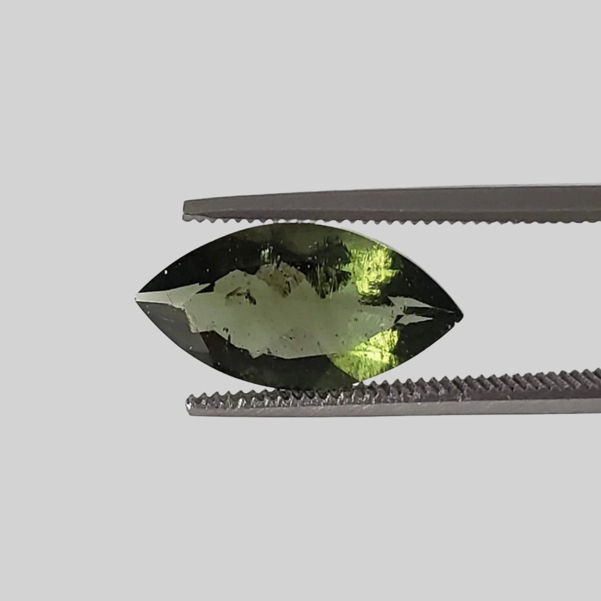  Authentic Moldavite | Marquise Cut | 14x7mm, 2.15ct | Chlum Region, Czech Republic 