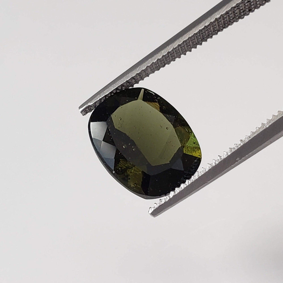  Authentic Moldavite | Octagon Cushion Cut | 10x8mm | Chlum Region, Czech Republic | SO24 