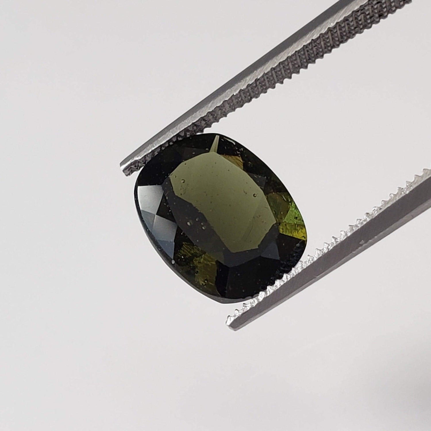  Authentic Moldavite | Octagon Cushion Cut | 10x8mm | Chlum Region, Czech Republic | SO24 