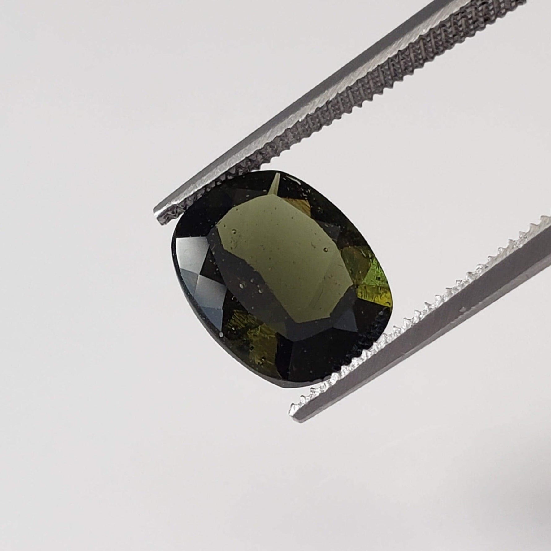  Authentic Moldavite | Octagon Cushion Cut | 10x8mm | Chlum Region, Czech Republic | SO24 