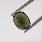  Authentic Moldavite | Octagon Cushion Cut | 10x8mm | Chlum Region, Czech Republic | SO24 1