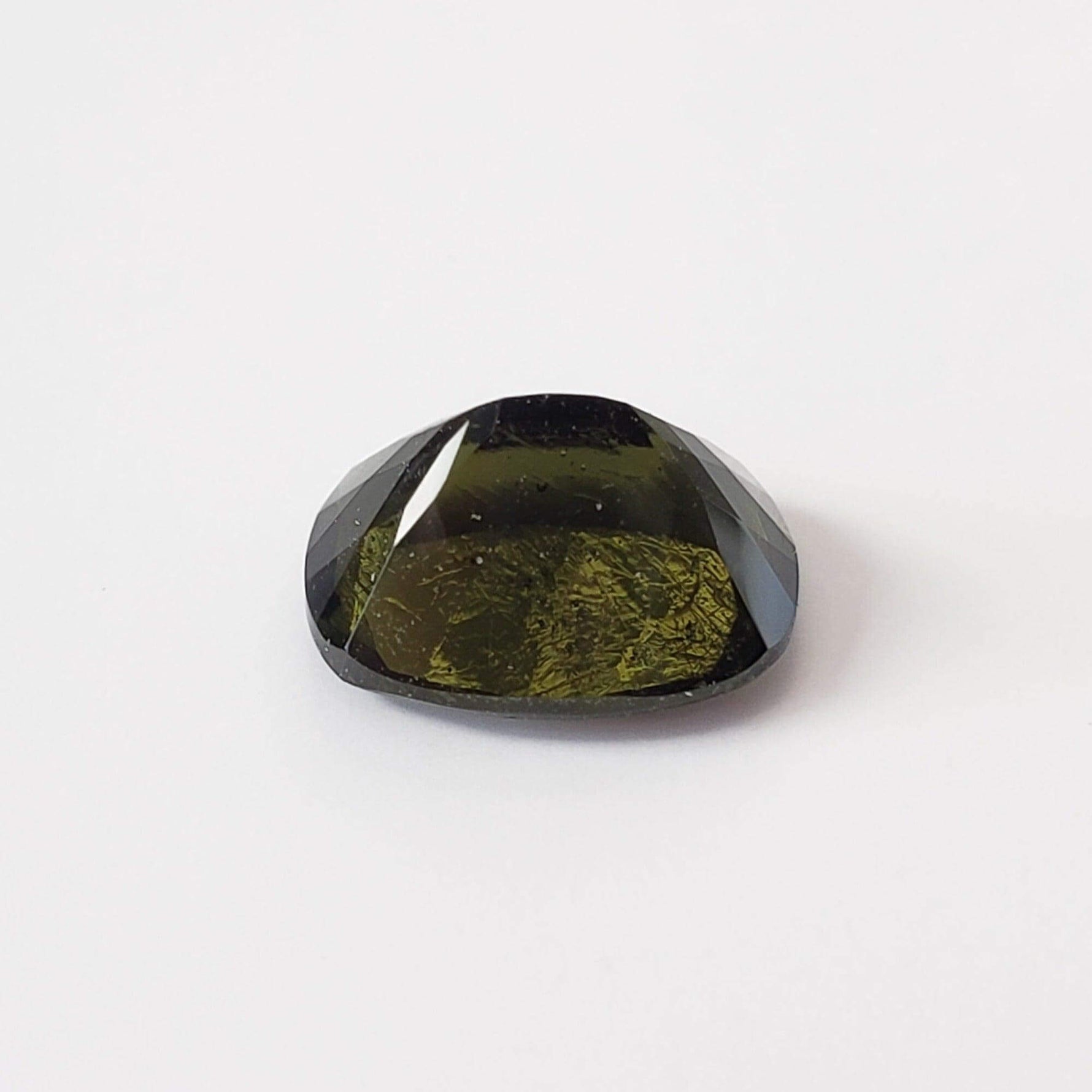  Authentic Moldavite | Octagon Cushion Cut | 10x8mm | Chlum Region, Czech Republic | SO24 3