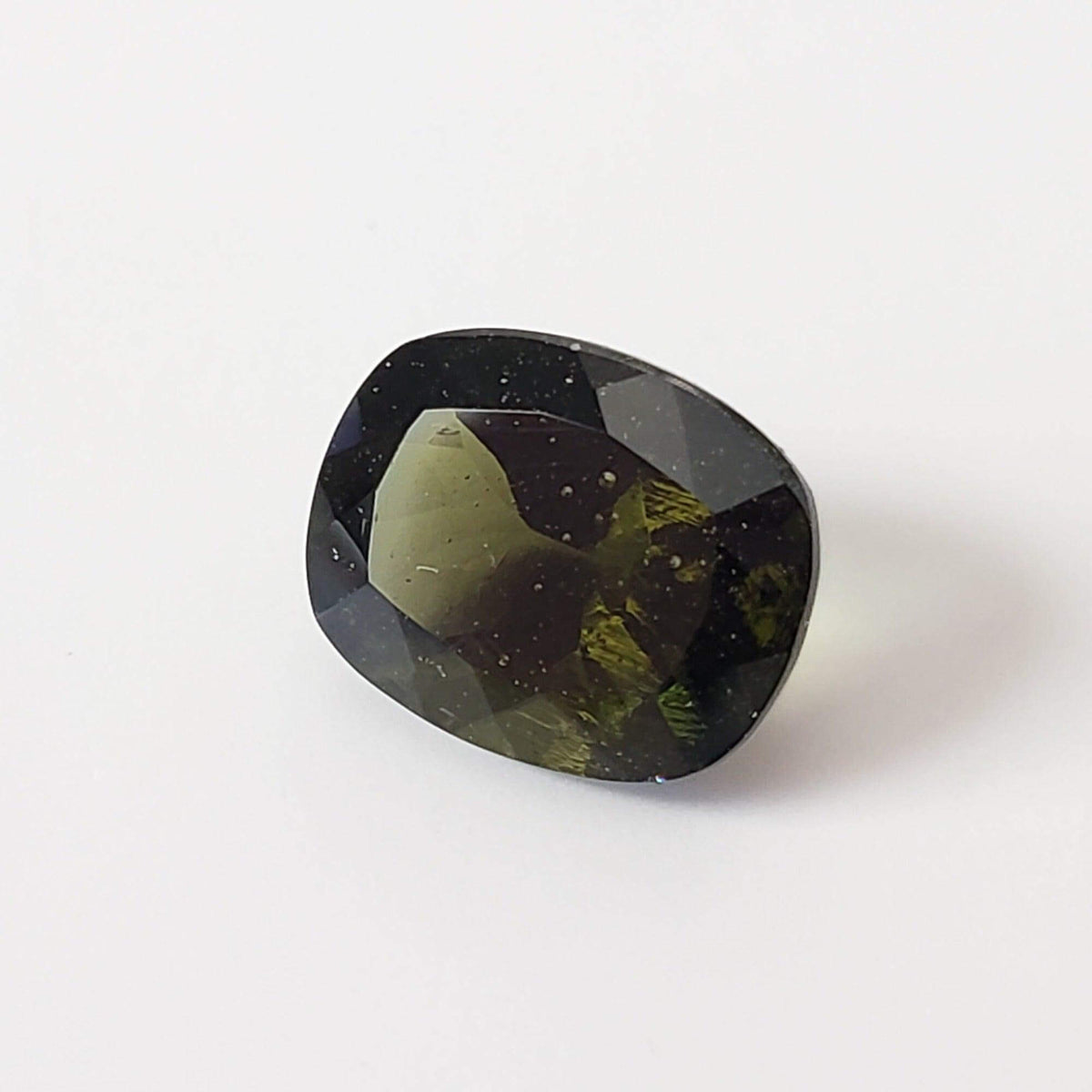  Authentic Moldavite | Octagon Cushion Cut | 10x8mm | Chlum Region, Czech Republic | SO24 4