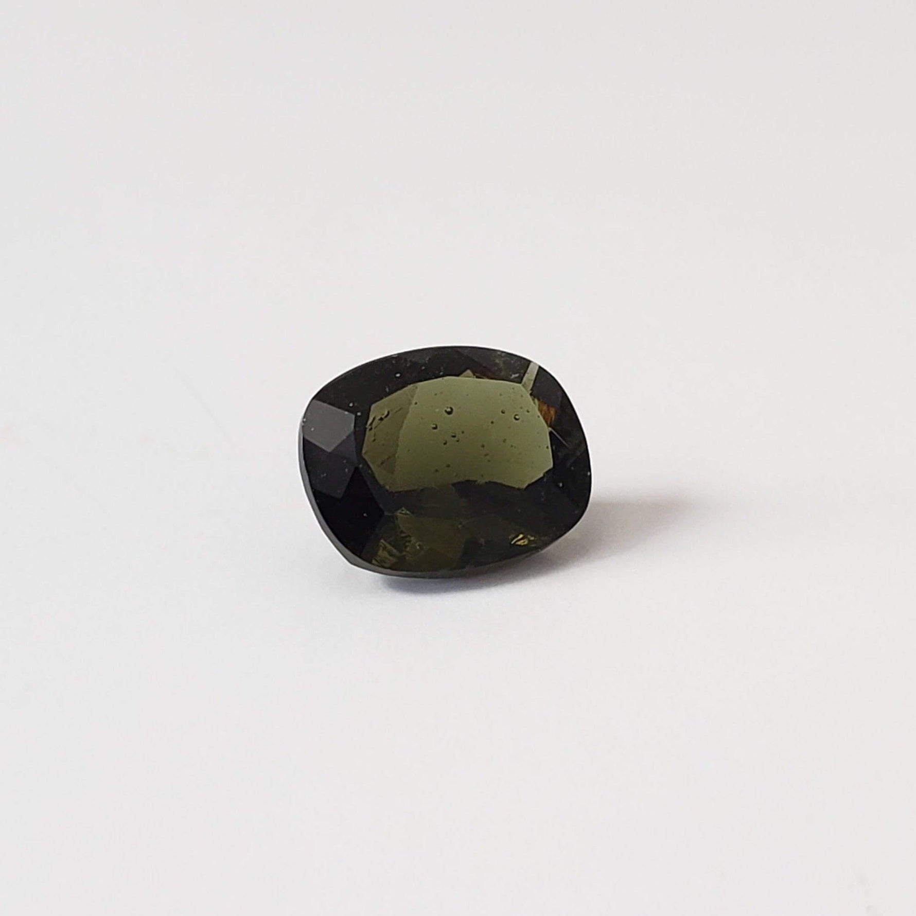  Authentic Moldavite | Octagon Cushion Cut | 10x8mm | Chlum Region, Czech Republic | SO24 8