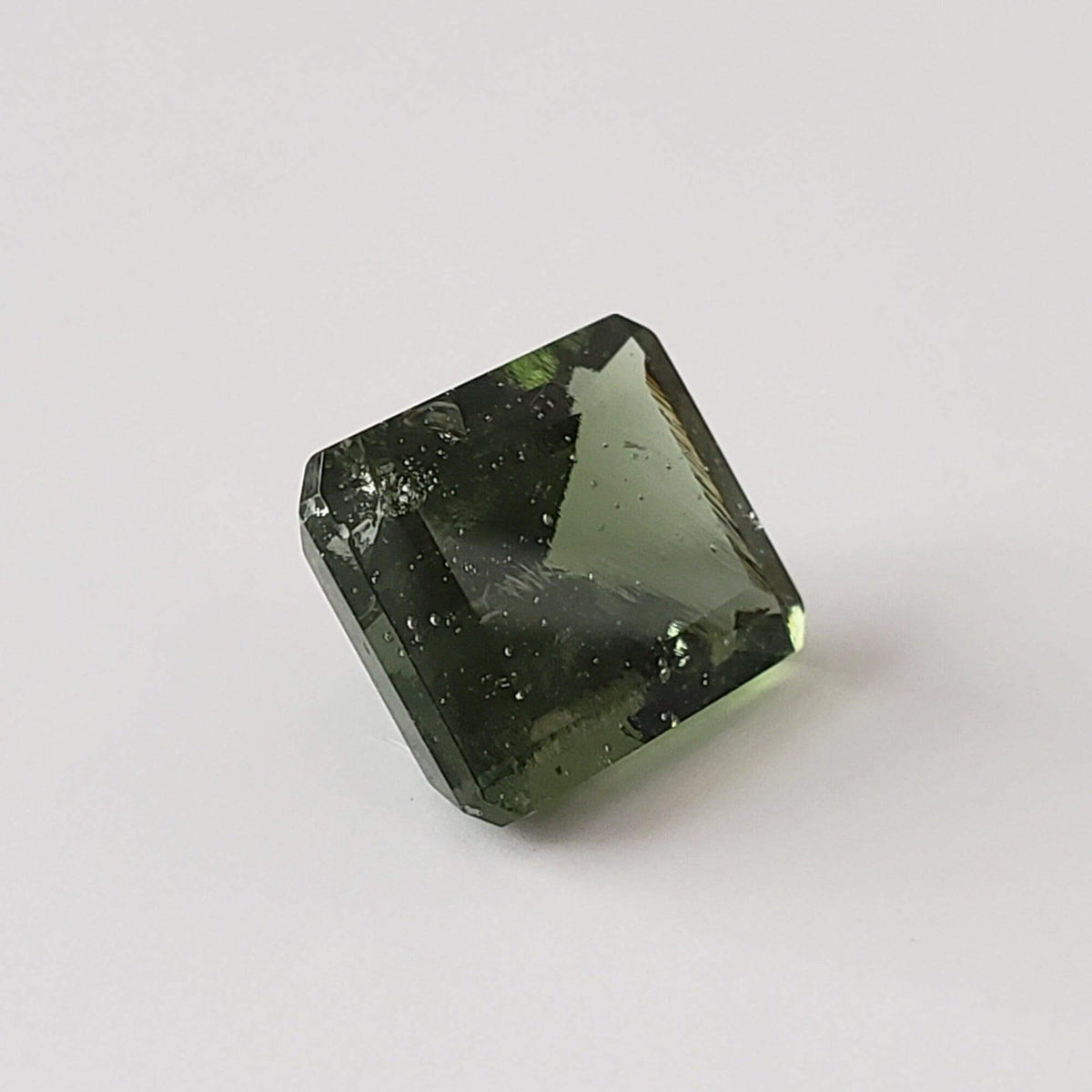  Authentic Moldavite | Octagon Cut | 10x8mm | Chlum Region, Czech Republic 3