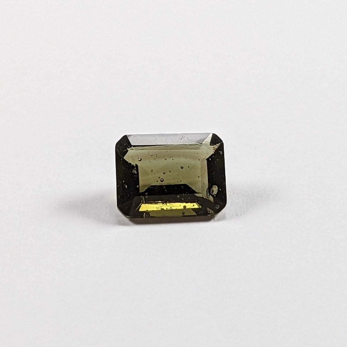  Authentic Moldavite | Octagon Cut | 8x6mm, 1.25ct | Chlum Region, Czech Republic | SO24 