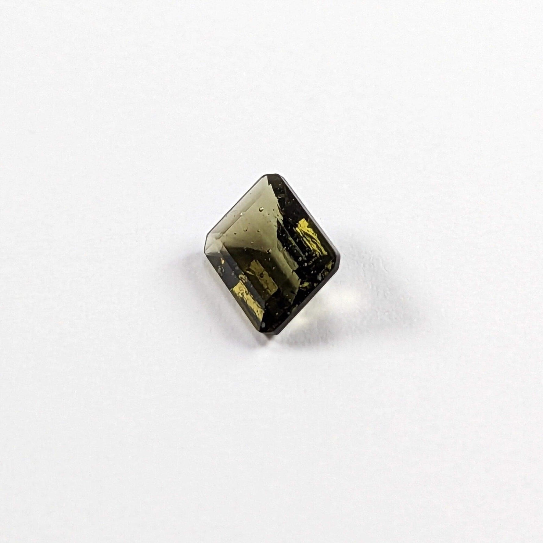  Authentic Moldavite | Octagon Cut | 8x6mm, 1.25ct | Chlum Region, Czech Republic | SO24 4