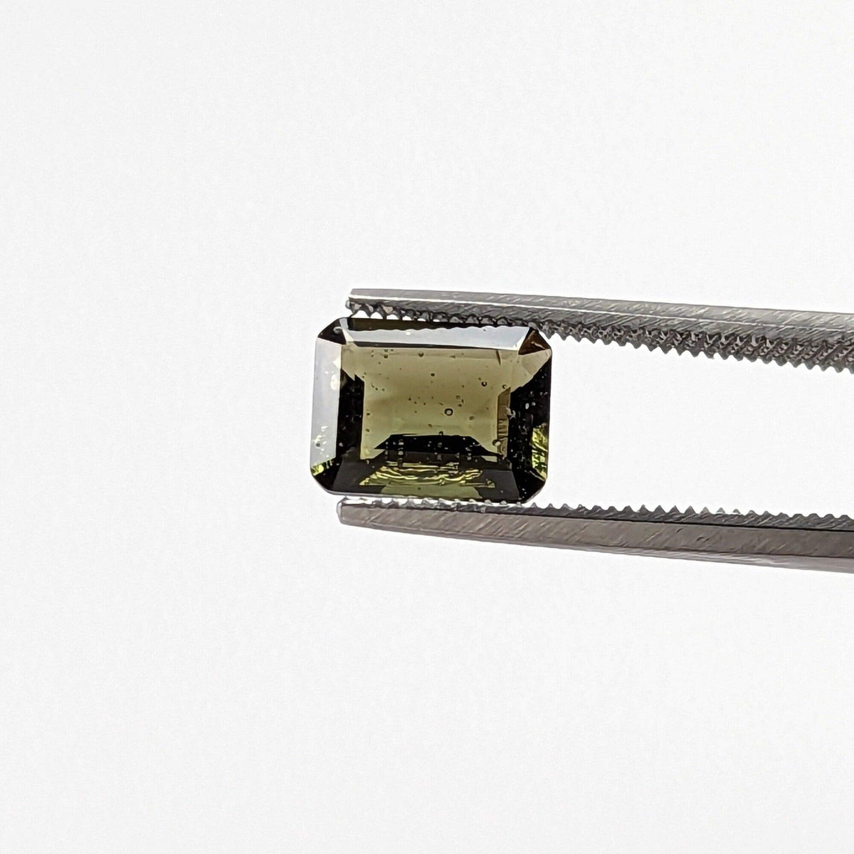  Authentic Moldavite | Octagon Cut | 8x6mm, 1.25ct | Chlum Region, Czech Republic | SO24 7