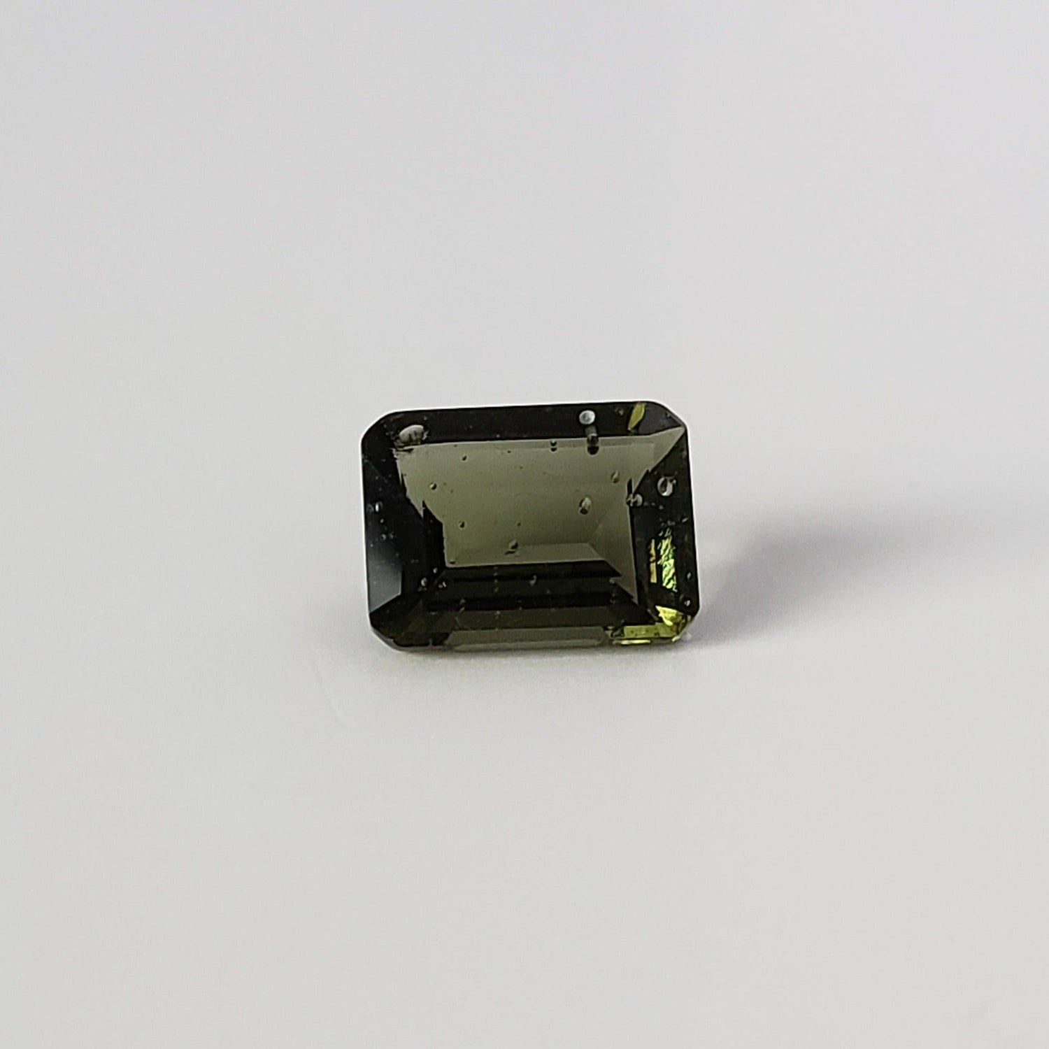  Authentic Moldavite | Octagon Cut | 8x6mm, 1.2ct | Chlum Region, Czech Republic | SO24 