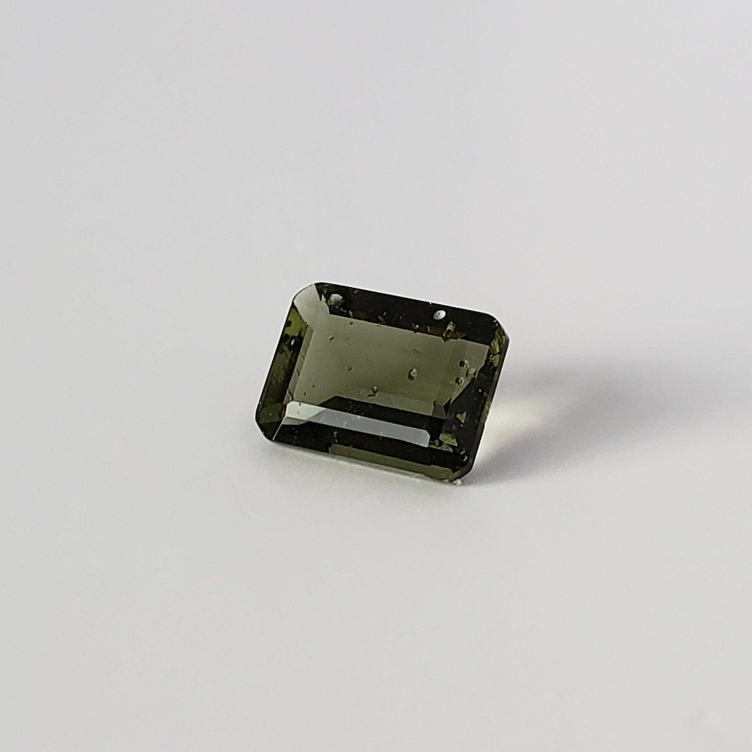  Authentic Moldavite | Octagon Cut | 8x6mm, 1.2ct | Chlum Region, Czech Republic | SO24 1