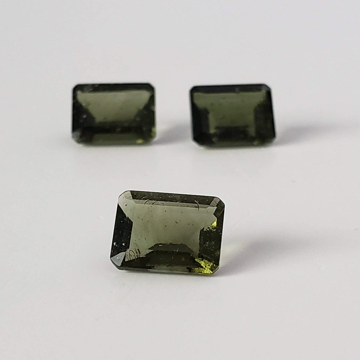  Authentic Moldavite | Octagon Cut | 9x7mm | Chlum Region, Czech Republic 