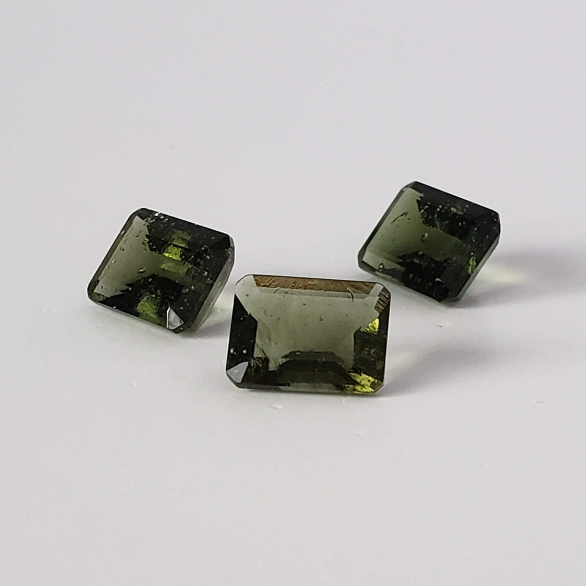  Authentic Moldavite | Octagon Cut | 9x7mm | Chlum Region, Czech Republic 2