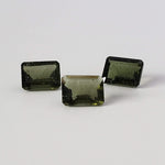  Authentic Moldavite | Octagon Cut | 9x7mm | Chlum Region, Czech Republic 3