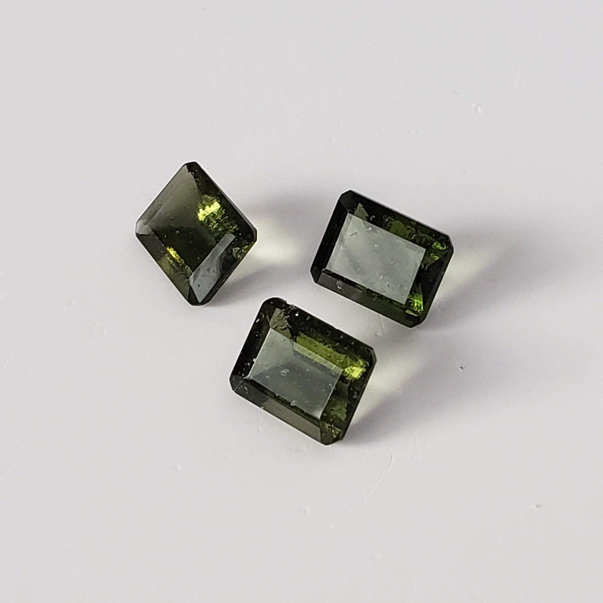  Authentic Moldavite | Octagon Cut | 9x7mm | Chlum Region, Czech Republic 4