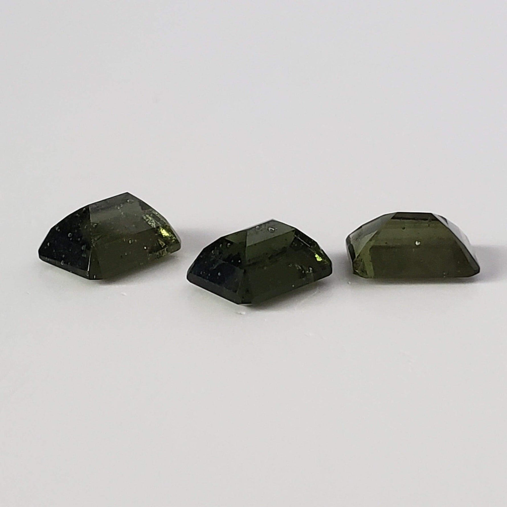  Authentic Moldavite | Octagon Cut | 9x7mm | Chlum Region, Czech Republic 5