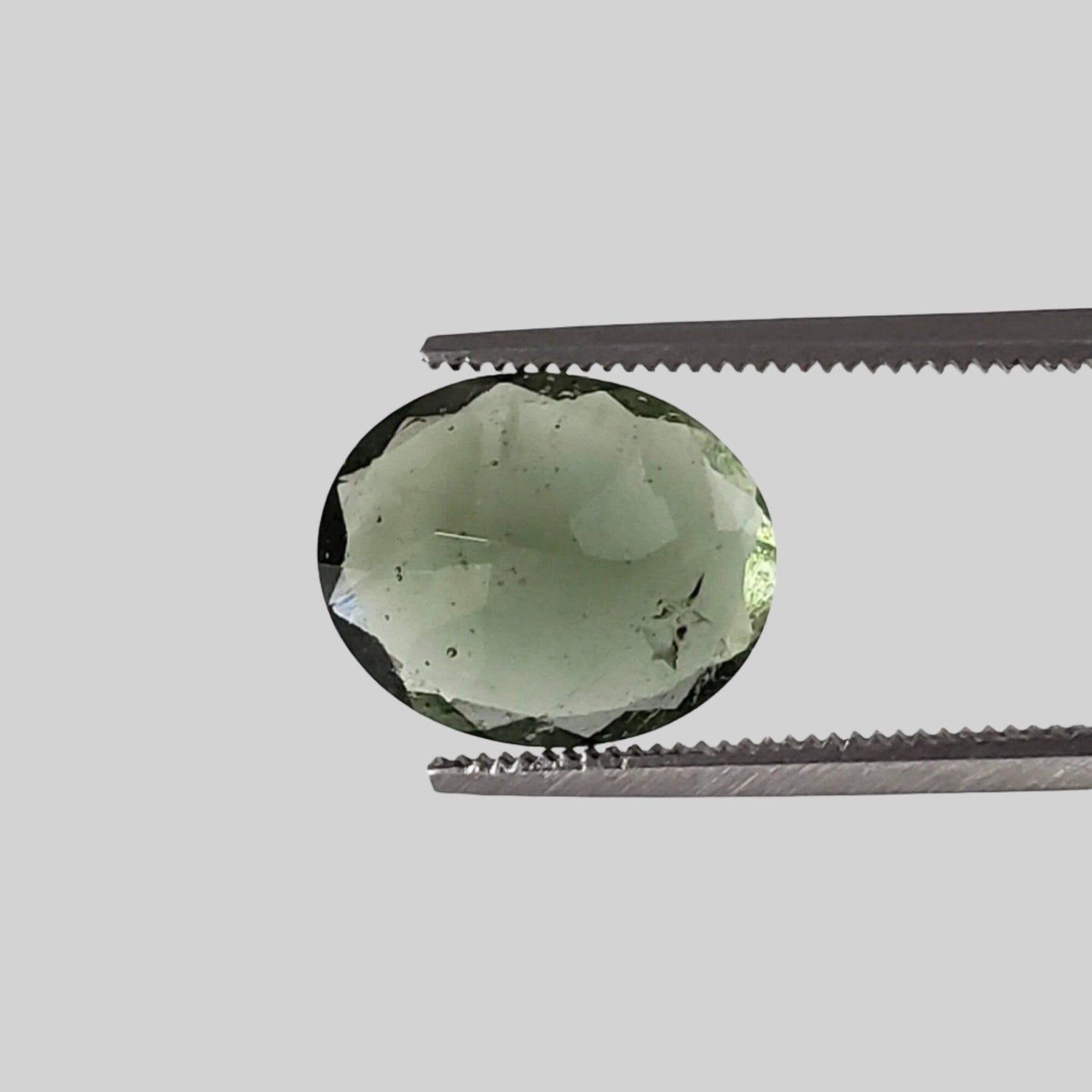  Authentic Moldavite | Oval Cut | 11x9mm | Chlum Region, Czech Republic 1