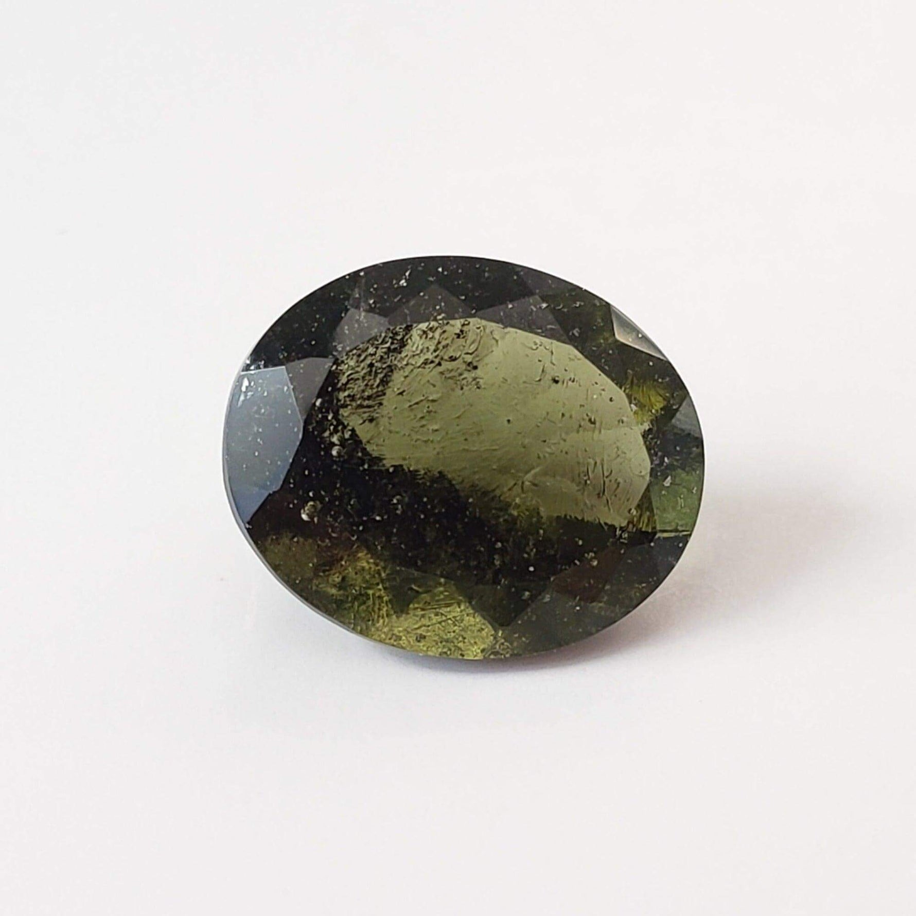  Authentic Moldavite | Oval Cut | 12x10mm | Chlum Region, Czech Republic 4