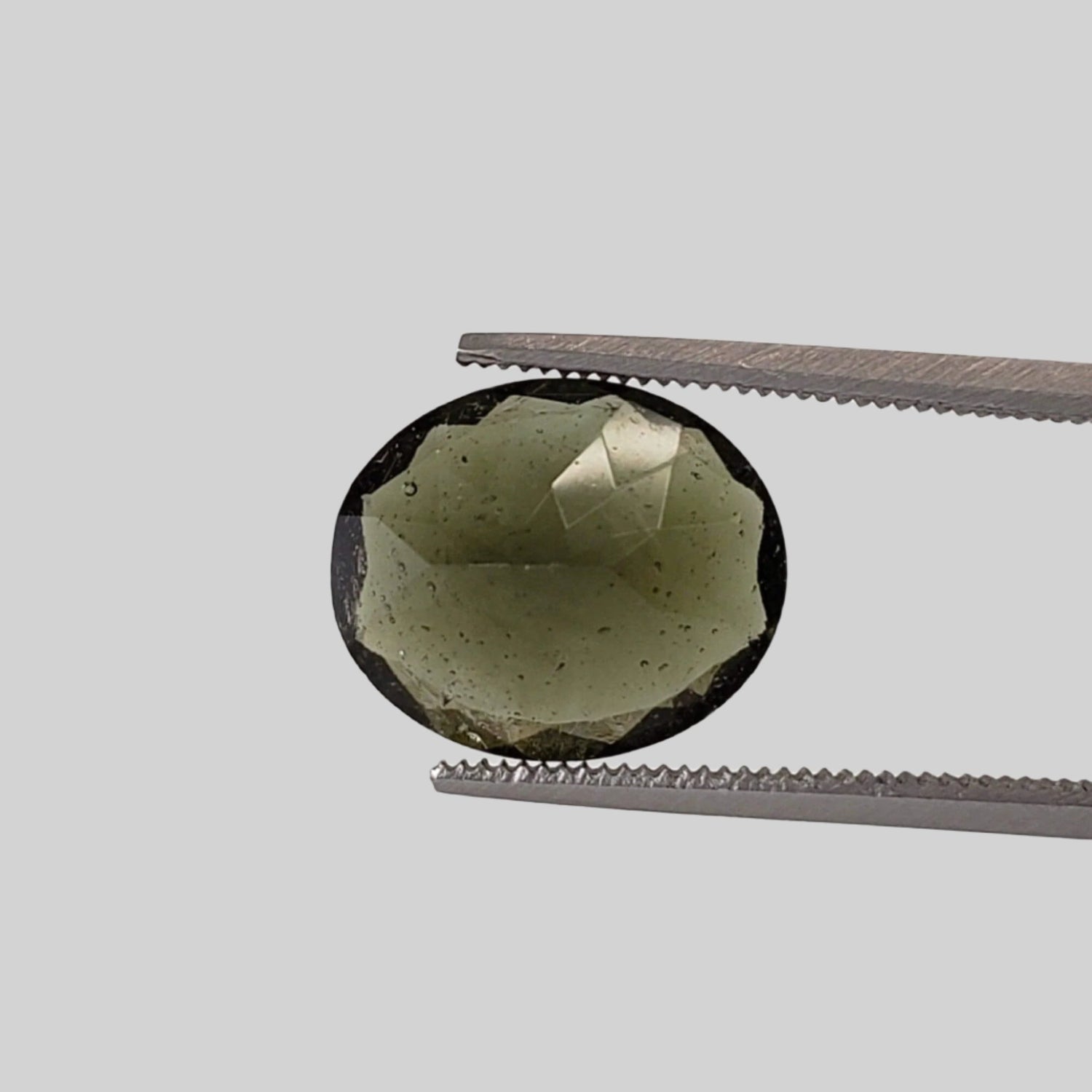  Authentic Moldavite | Oval Cut | 12x10mm | Chlum Region, Czech Republic 1