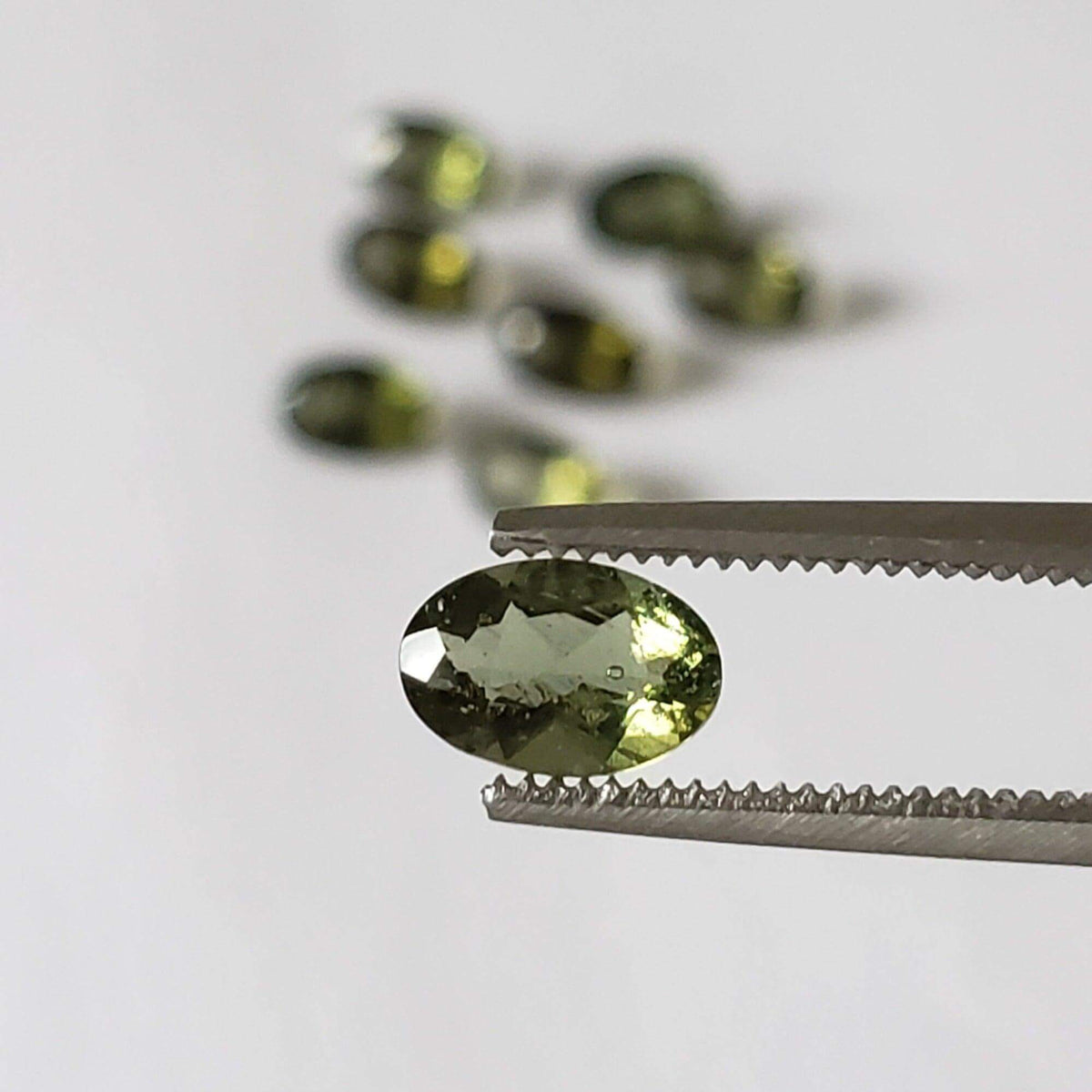  Authentic Moldavite | Oval Cut | 6x4mm | Chlum Region, Czech Republic 