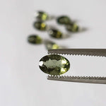 Authentic Moldavite | Oval Cut | 6x4mm | Chlum Region, Czech Republic 