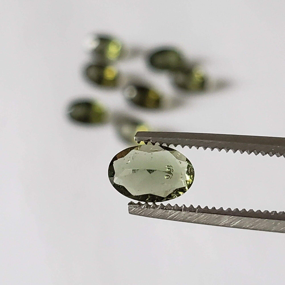  Authentic Moldavite | Oval Cut | 6x4mm | Chlum Region, Czech Republic 1