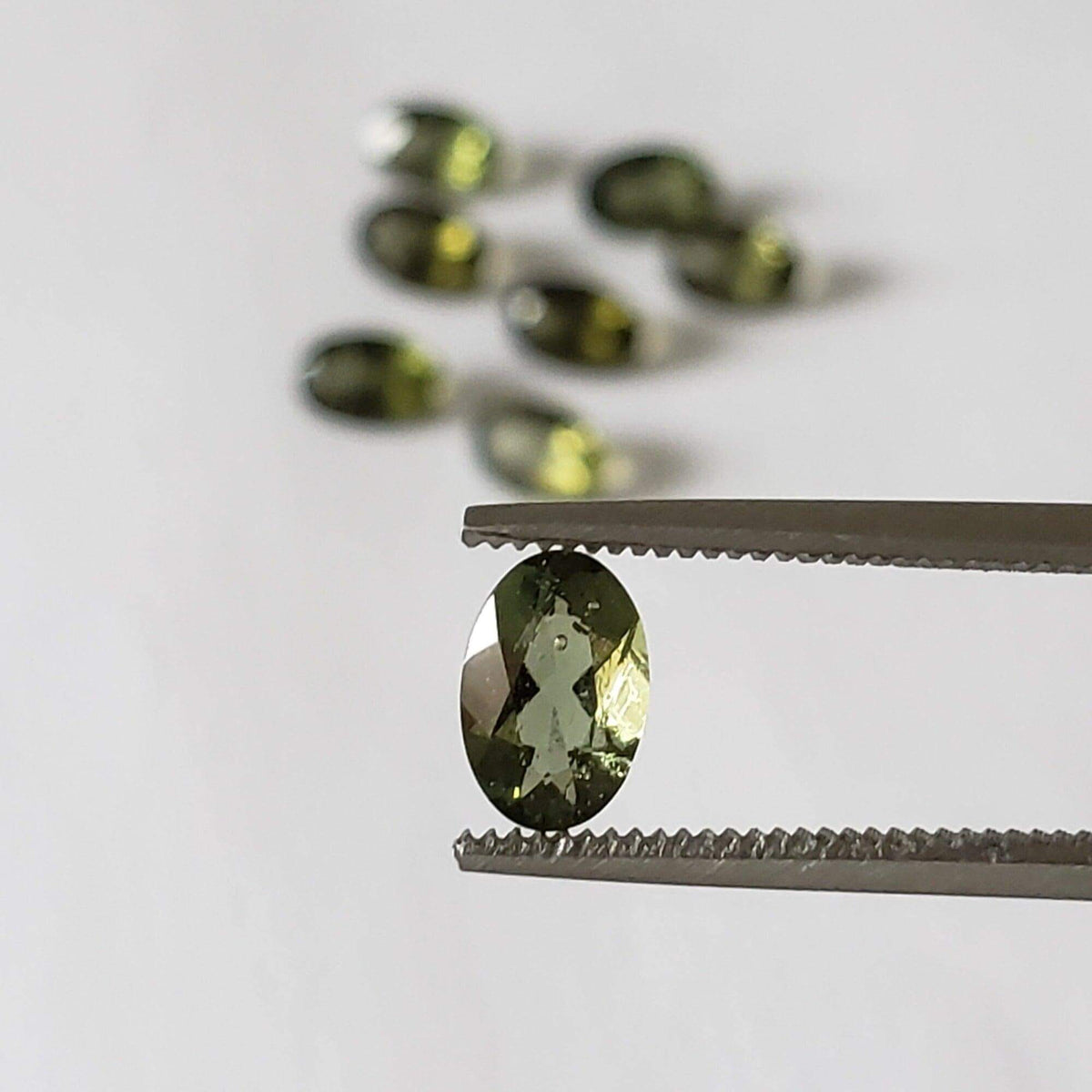  Authentic Moldavite | Oval Cut | 6x4mm | Chlum Region, Czech Republic 2