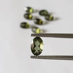  Authentic Moldavite | Oval Cut | 6x4mm | Chlum Region, Czech Republic 2