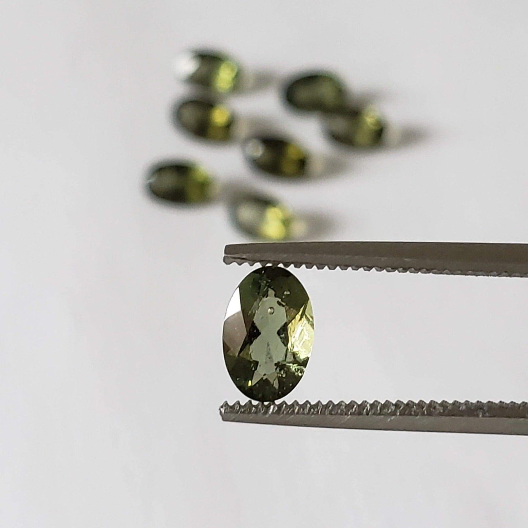  Authentic Moldavite | Oval Cut | 6x4mm | Chlum Region, Czech Republic 2