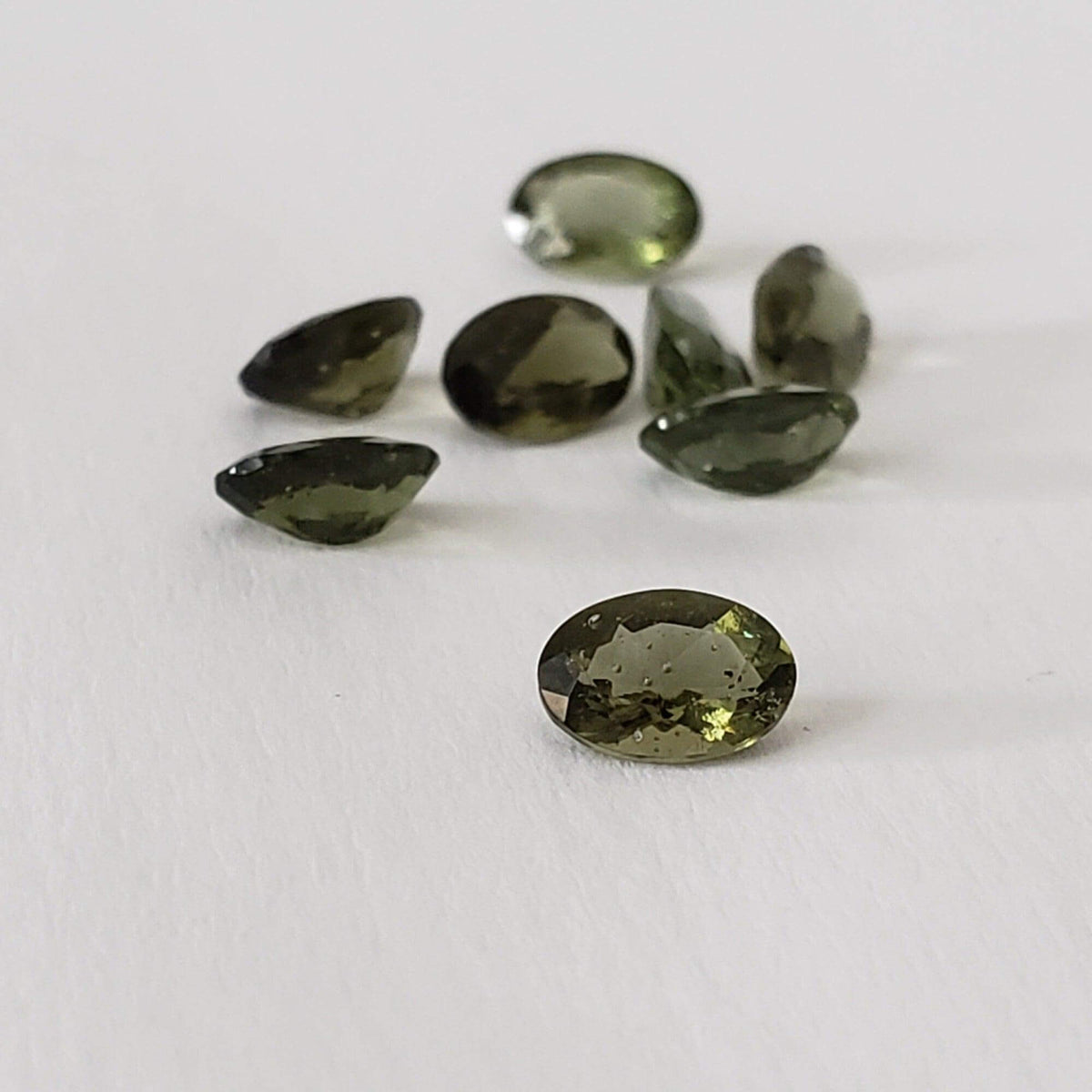  Authentic Moldavite | Oval Cut | 6x4mm | Chlum Region, Czech Republic 3