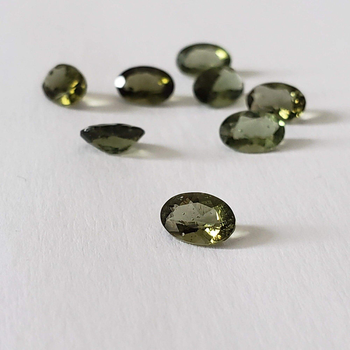  Authentic Moldavite | Oval Cut | 6x4mm | Chlum Region, Czech Republic 4