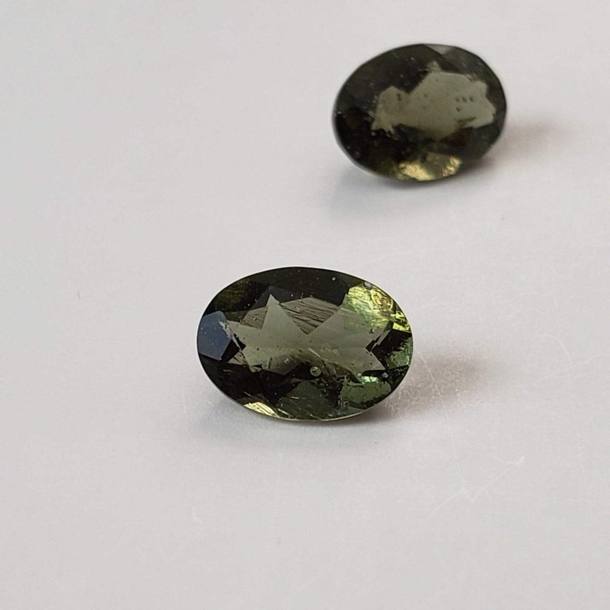  Authentic Moldavite | Oval Cut | 7x5mm | Chlum Region, Czech Republic | SO24 