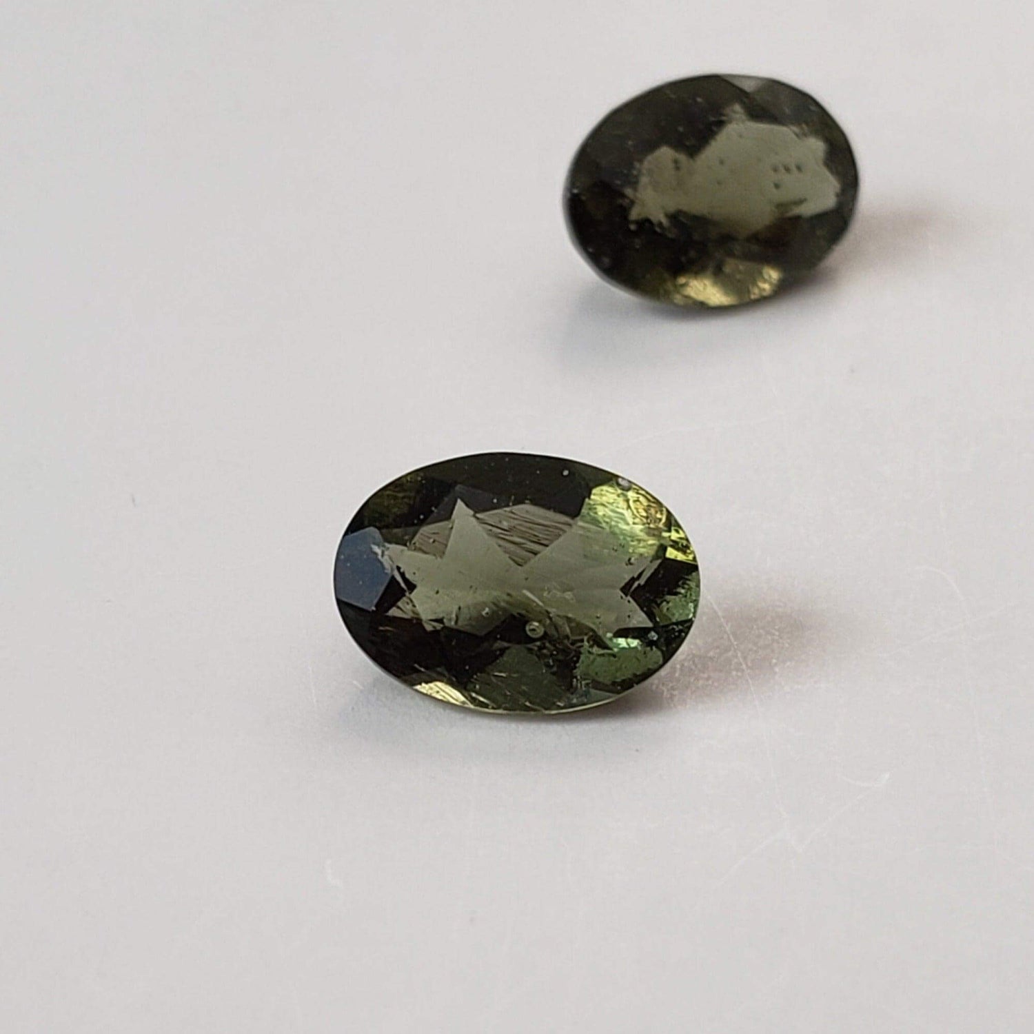  Authentic Moldavite | Oval Cut | 7x5mm | Chlum Region, Czech Republic | SO24 
