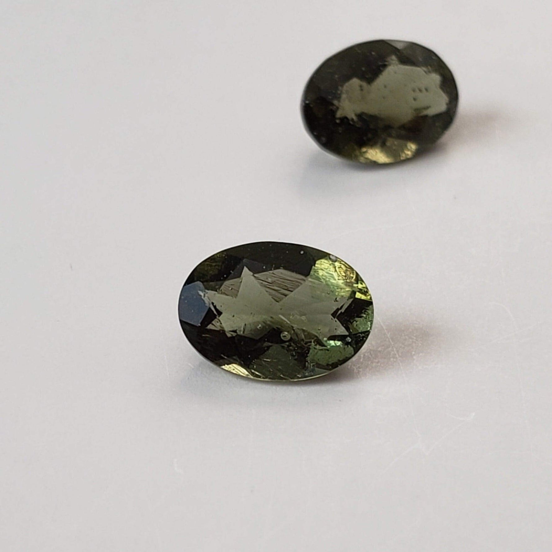  Authentic Moldavite | Oval Cut | 7x5mm | Chlum Region, Czech Republic | SO24 
