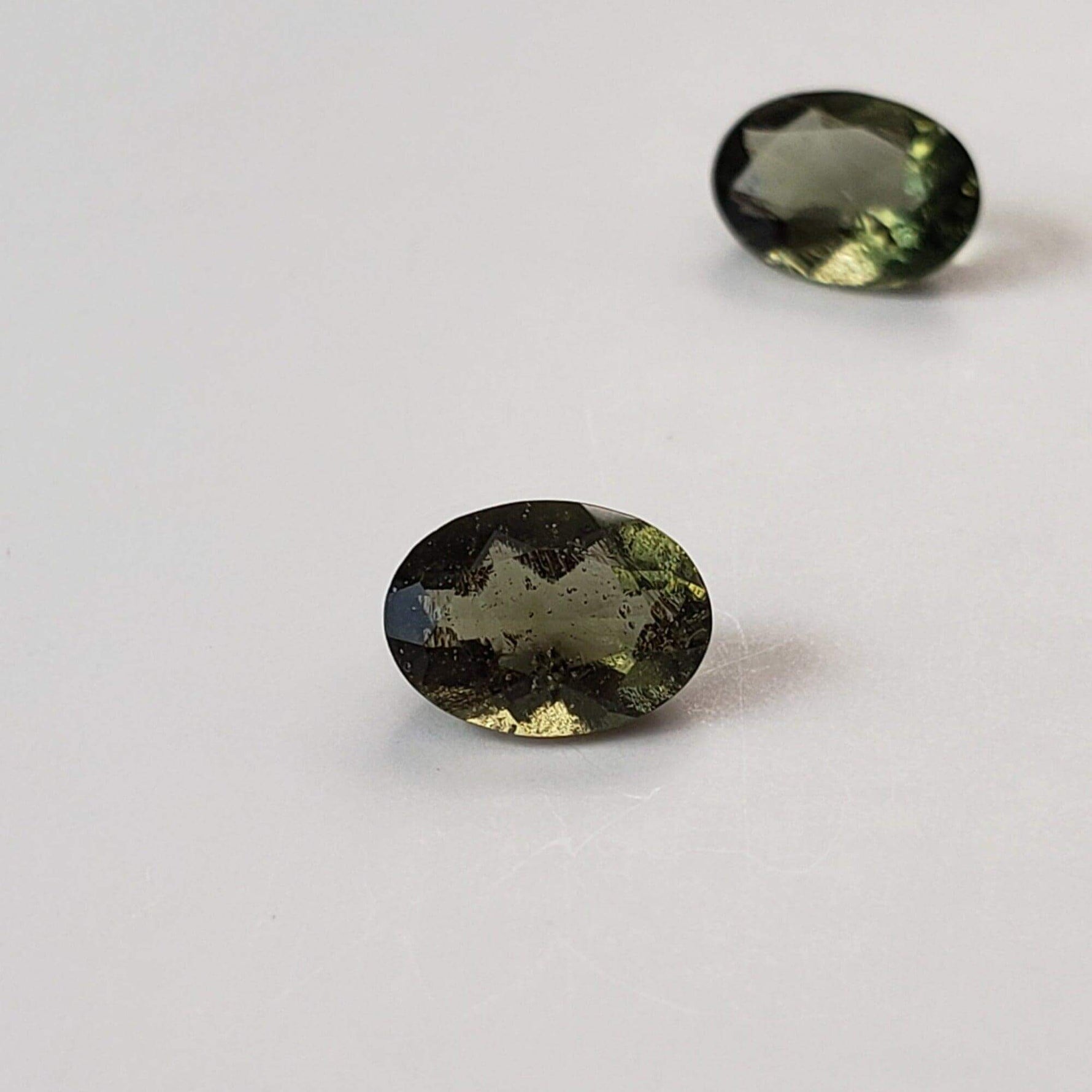  Authentic Moldavite | Oval Cut | 7x5mm | Chlum Region, Czech Republic | SO24 1
