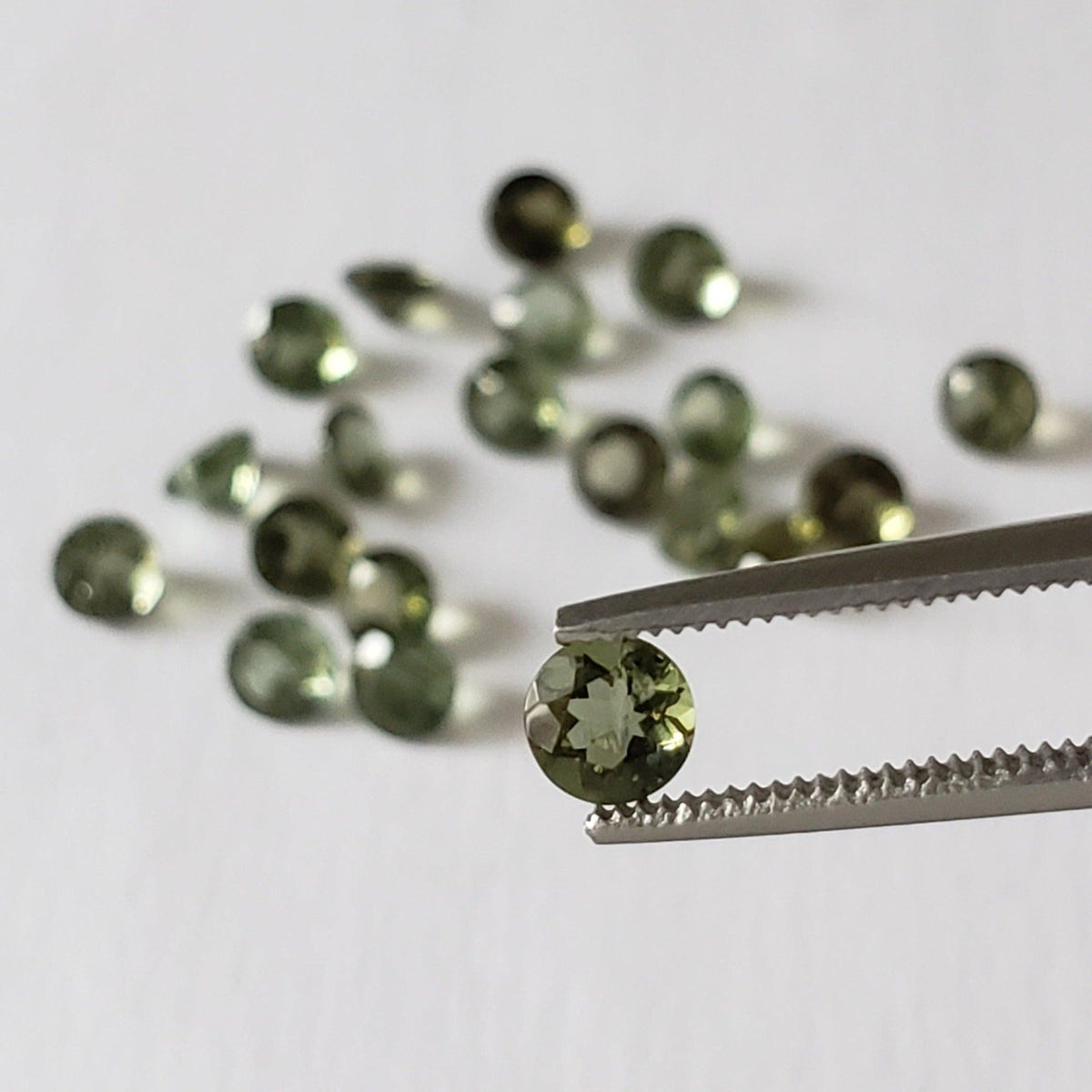  Authentic Moldavite | Round Cut | 4mm | Chlum Region, Czech Republic | SO24 