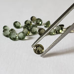  Authentic Moldavite | Round Cut | 4mm | Chlum Region, Czech Republic | SO24 3