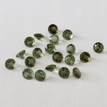  Authentic Moldavite | Round Cut | 4mm | Chlum Region, Czech Republic | SO24 4