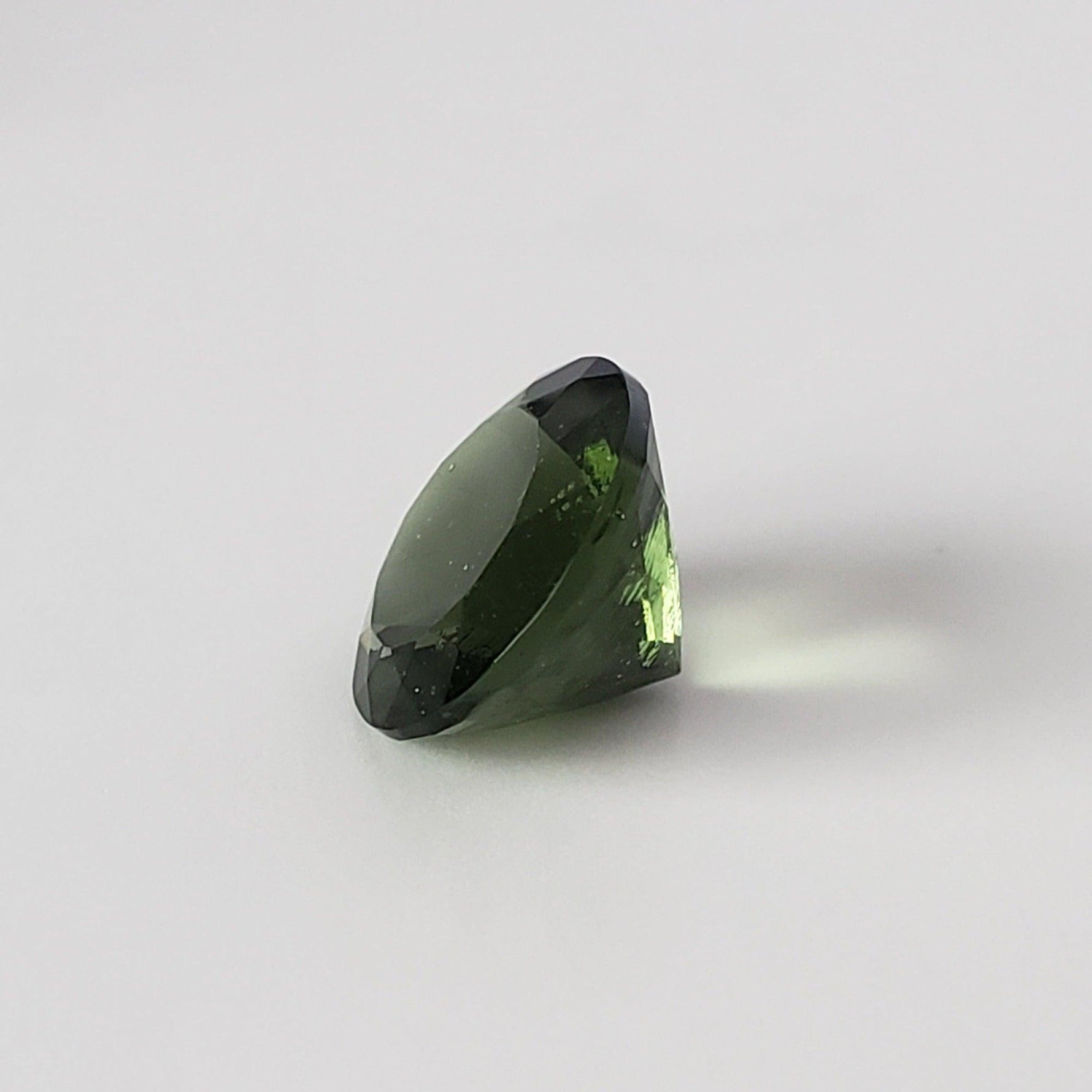  Authentic Moldavite | Round Cut | 9mm, 2.25ct | Chlum Region, Czech Republic 4