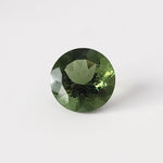  Authentic Moldavite | Round Cut | 9mm, 2.25ct | Chlum Region, Czech Republic 6