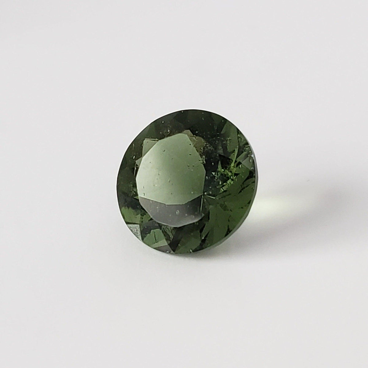  Authentic Moldavite | Round Cut | 9mm, 2.25ct | Chlum Region, Czech Republic 7