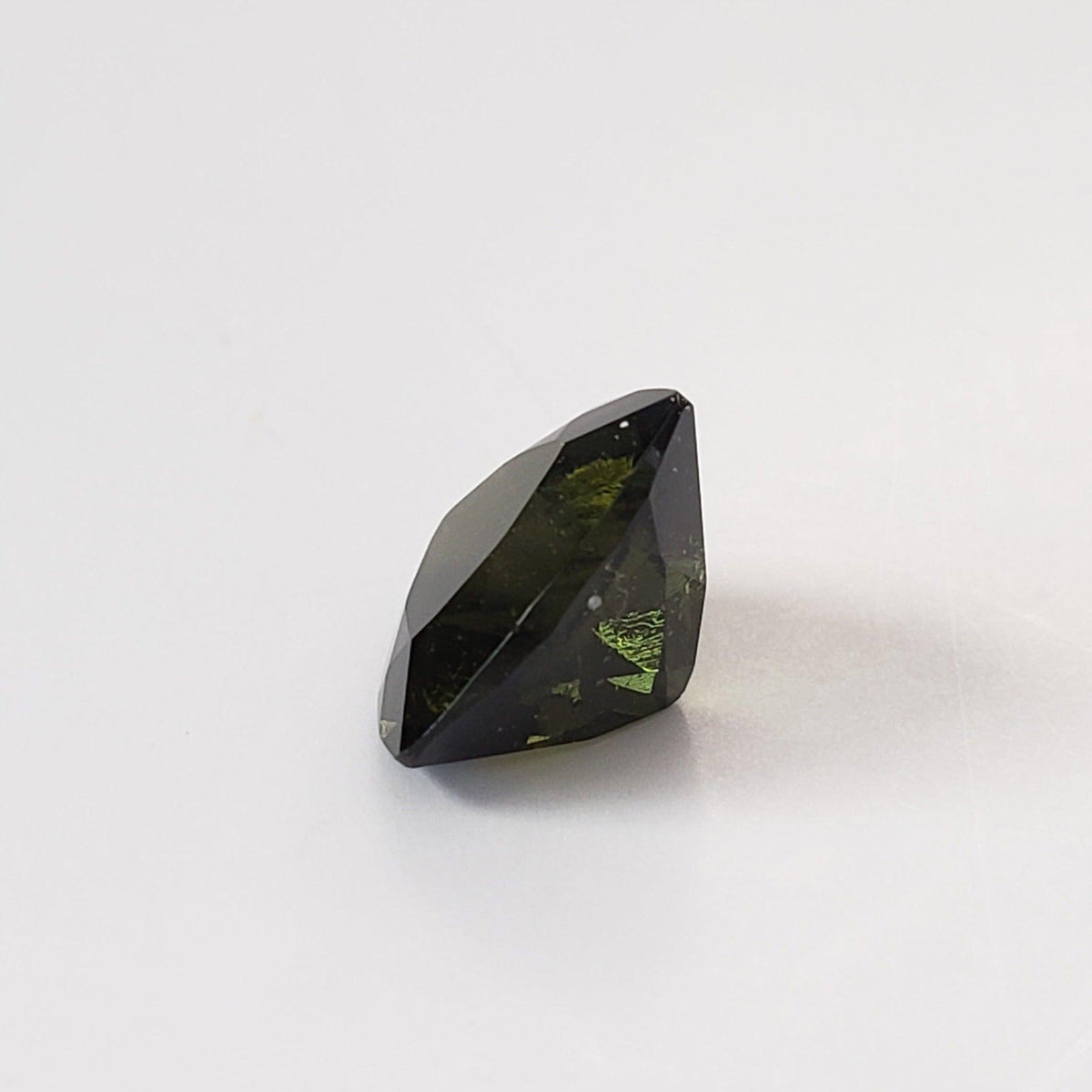 Authentic Moldavite | Trilliant Cut | 10mm | Chlum Region, Czech Republic | SO24 7