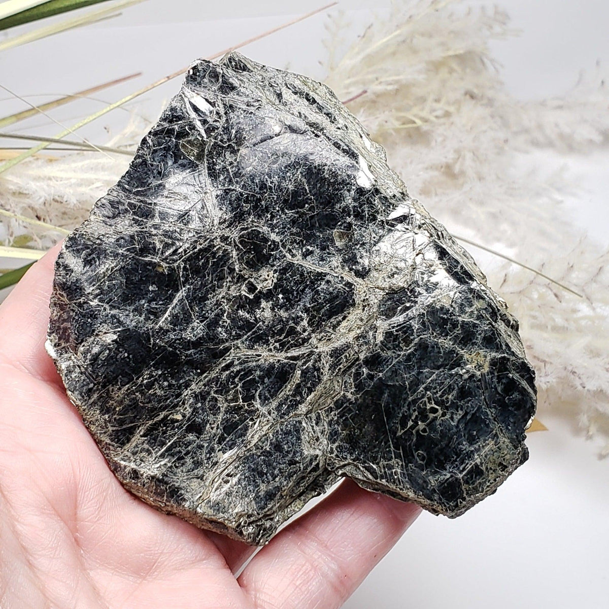  Biotite Mica Book | Black Crystals | 127.4 Grams | Ontario, Canada | SO24 7