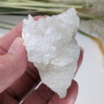  Calcite on Prehnite Crystal Cluster | Double Terminated Calcite | 77 grams | Mumbai, India 