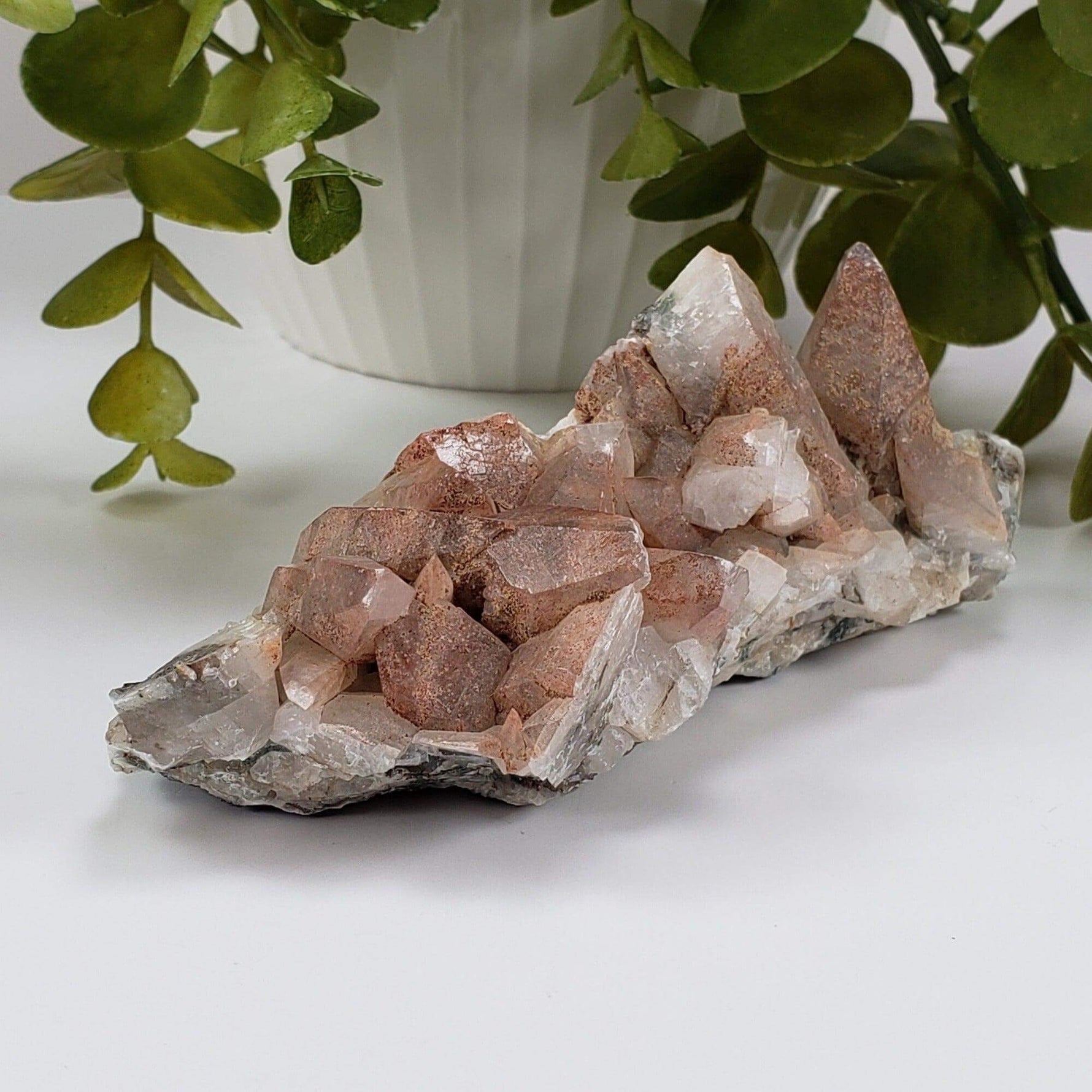  Calcite with Hematite on Matrix | 258.4 grams | Fluorescent Crystal | Lane's Quarry, Westfield MA | SO24 5