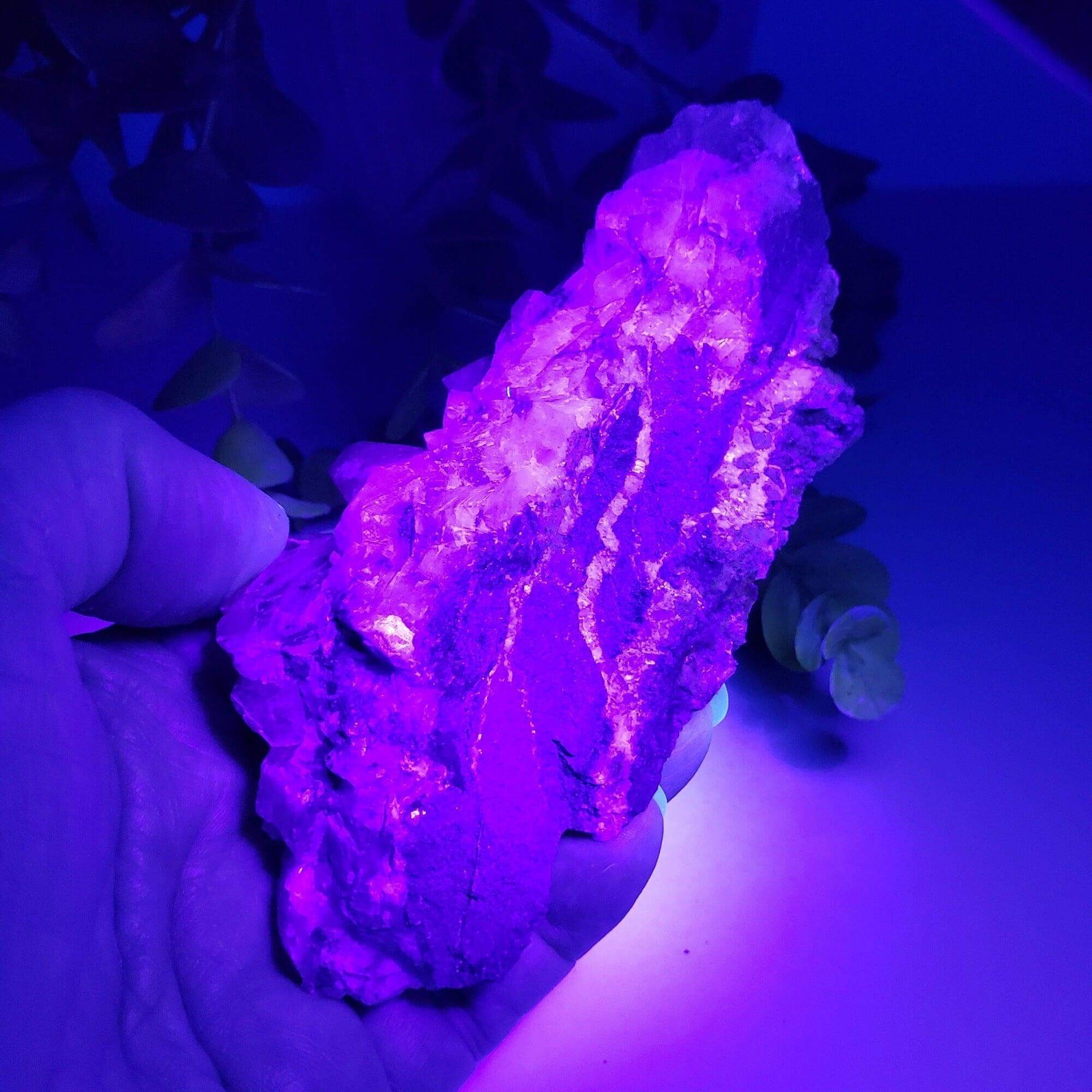  Calcite with Hematite on Matrix | 258.4 grams | Fluorescent Crystal | Lane's Quarry, Westfield MA | SO24 7