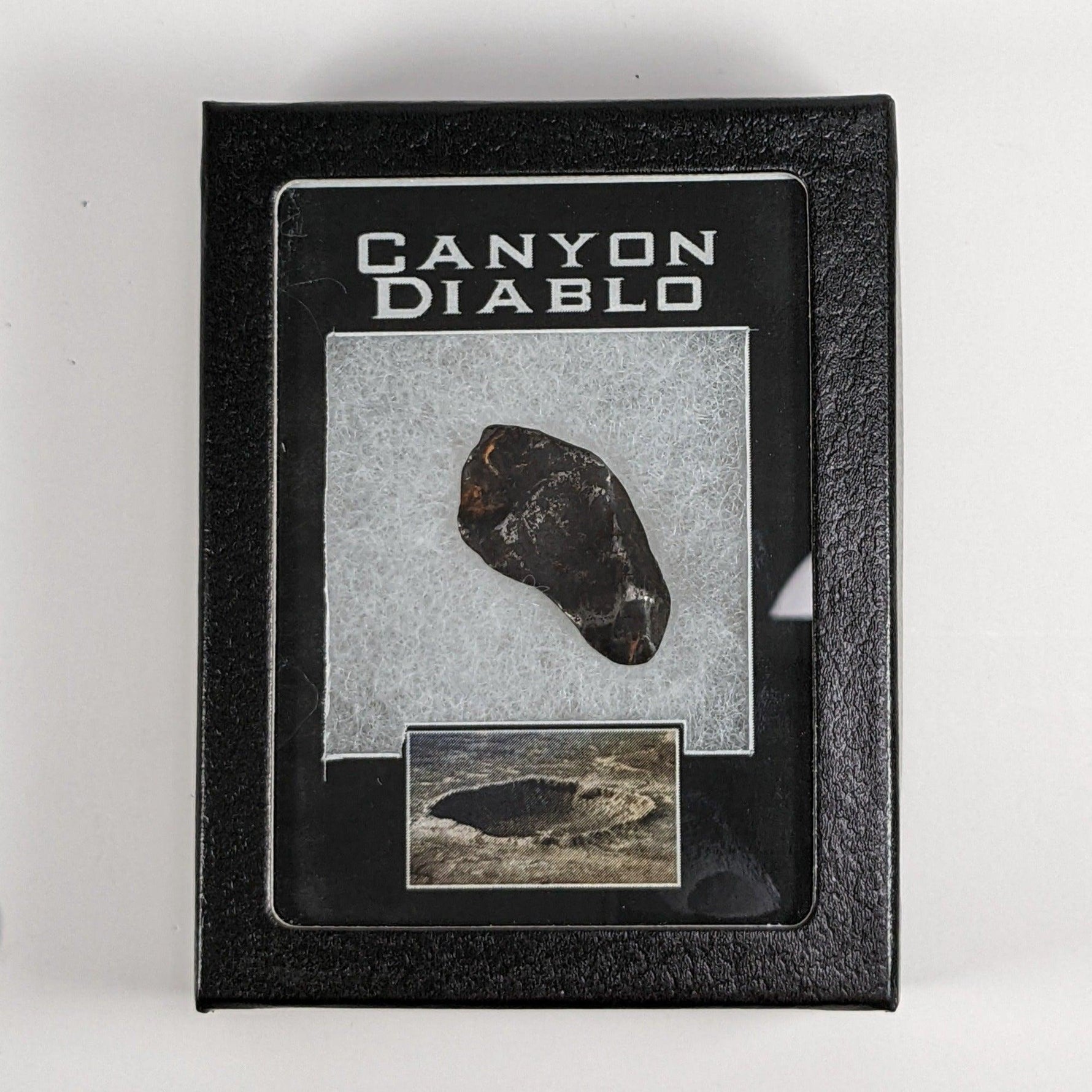  Canyon Diablo Meteorite-in-a-Box | 11.6 Grams | Individual | Iron IAB-MG | Arizona U.S.A. | SO24 1