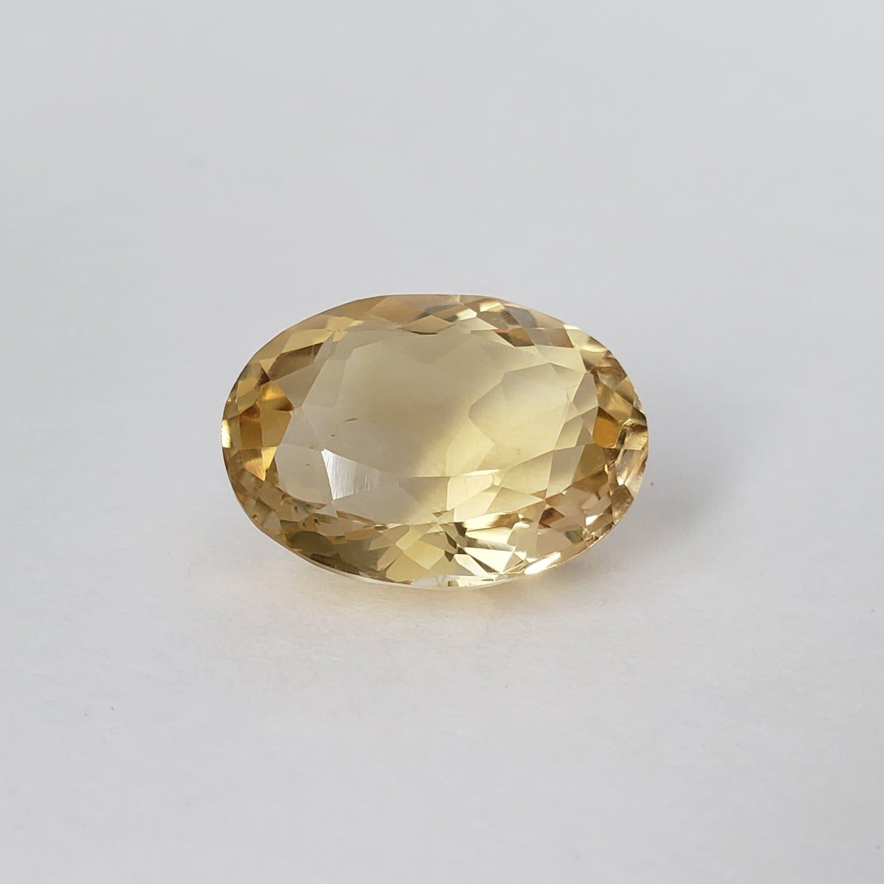  Citrine | Unheated Citrine | Oval Cut | Golden Yellow | 19.9x15.7mm 17.44ct | Madagascar 