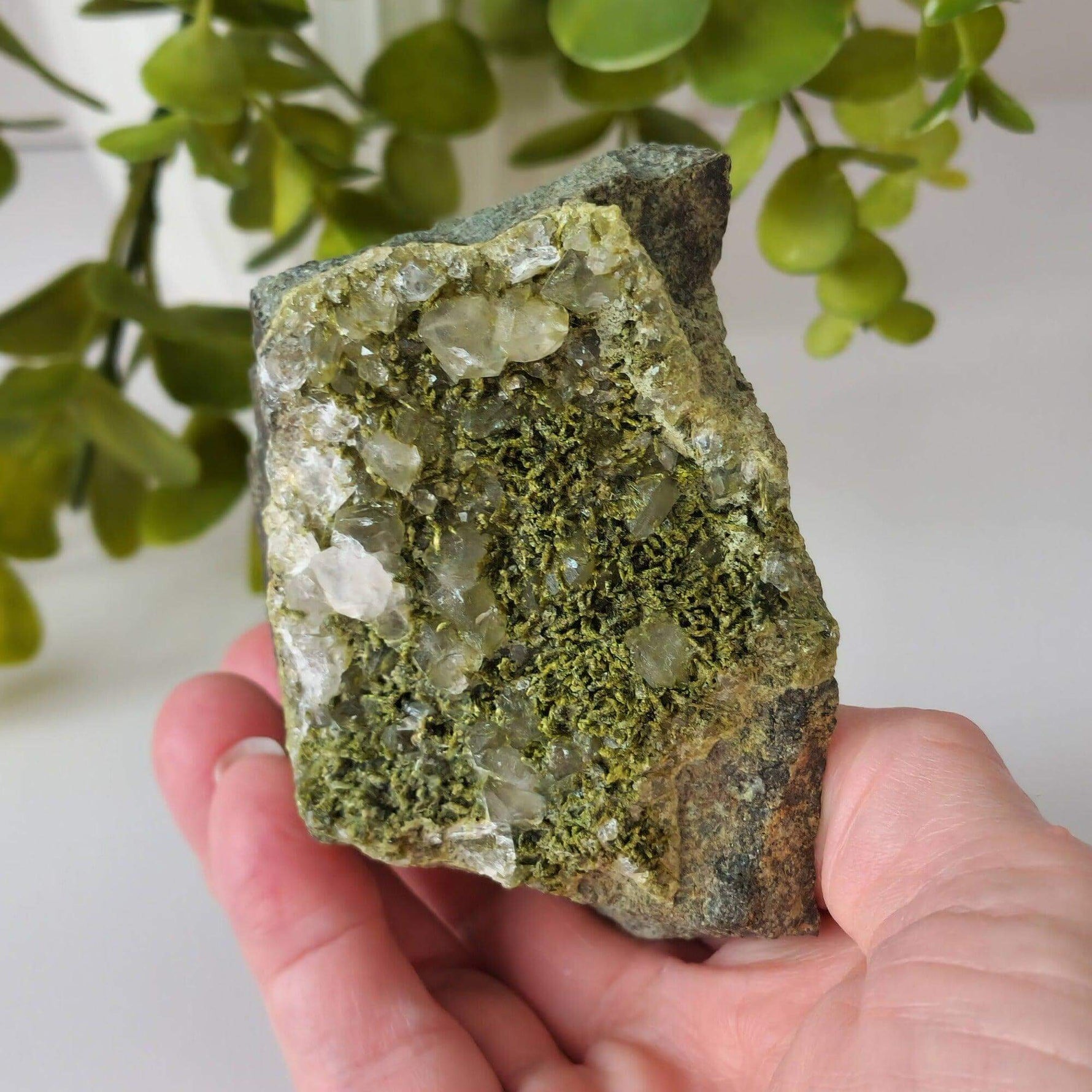  Clinozoisite var. Pistacite and Quartz Cluster | 326.4 gr | Green Epidote | Alicante, Spain 8