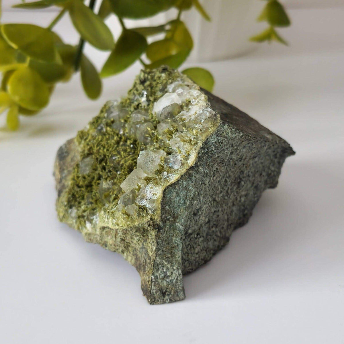  Clinozoisite var. Pistacite and Quartz Cluster | 326.4 gr | Green Epidote | Alicante, Spain 3